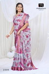 Devsena By Mahamani Zari Border Digital Printed Sarees Wholesalers In Delhi
